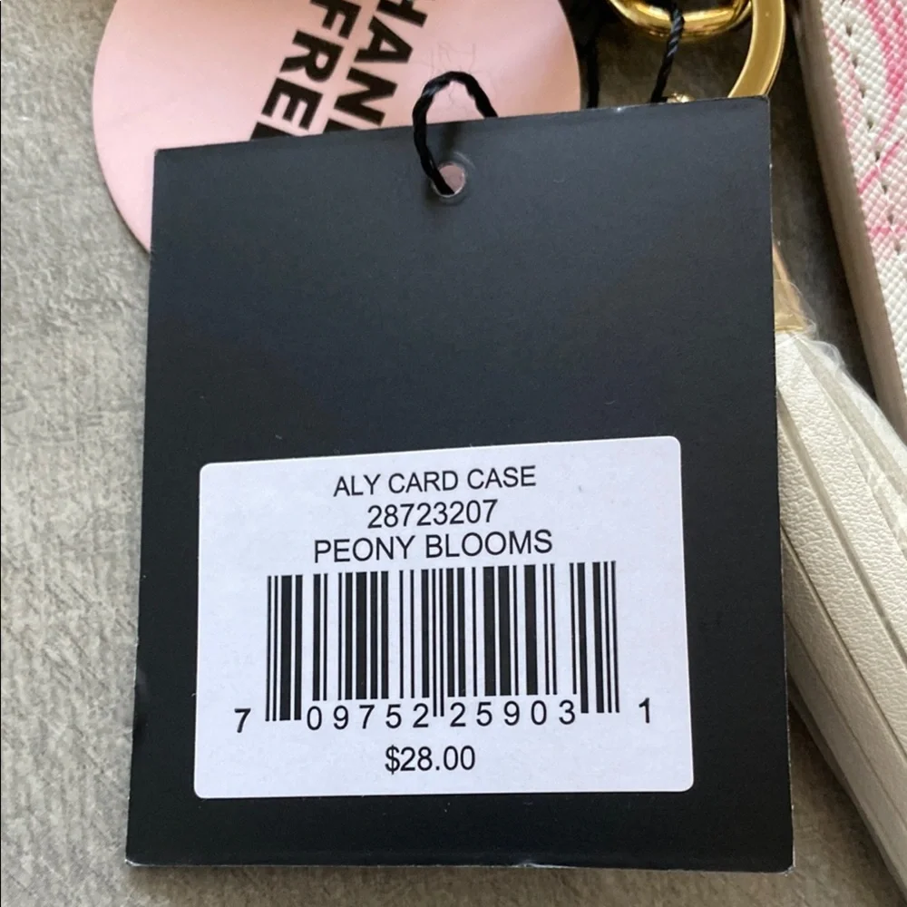 Nanette Lepore White and Pink Floral Key & Card Holder Set - Picture 3 of 4